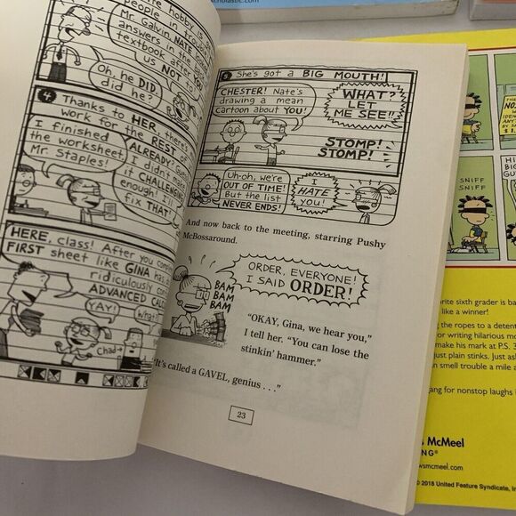 BIG NATE Lot Of 5 CHILDREN'S Comics SOFT COVER BOOKS, One It’s Hard Cover - Picture 8 of 9